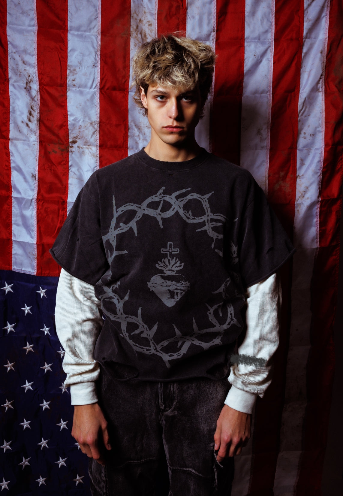 sacred heart double sleeve