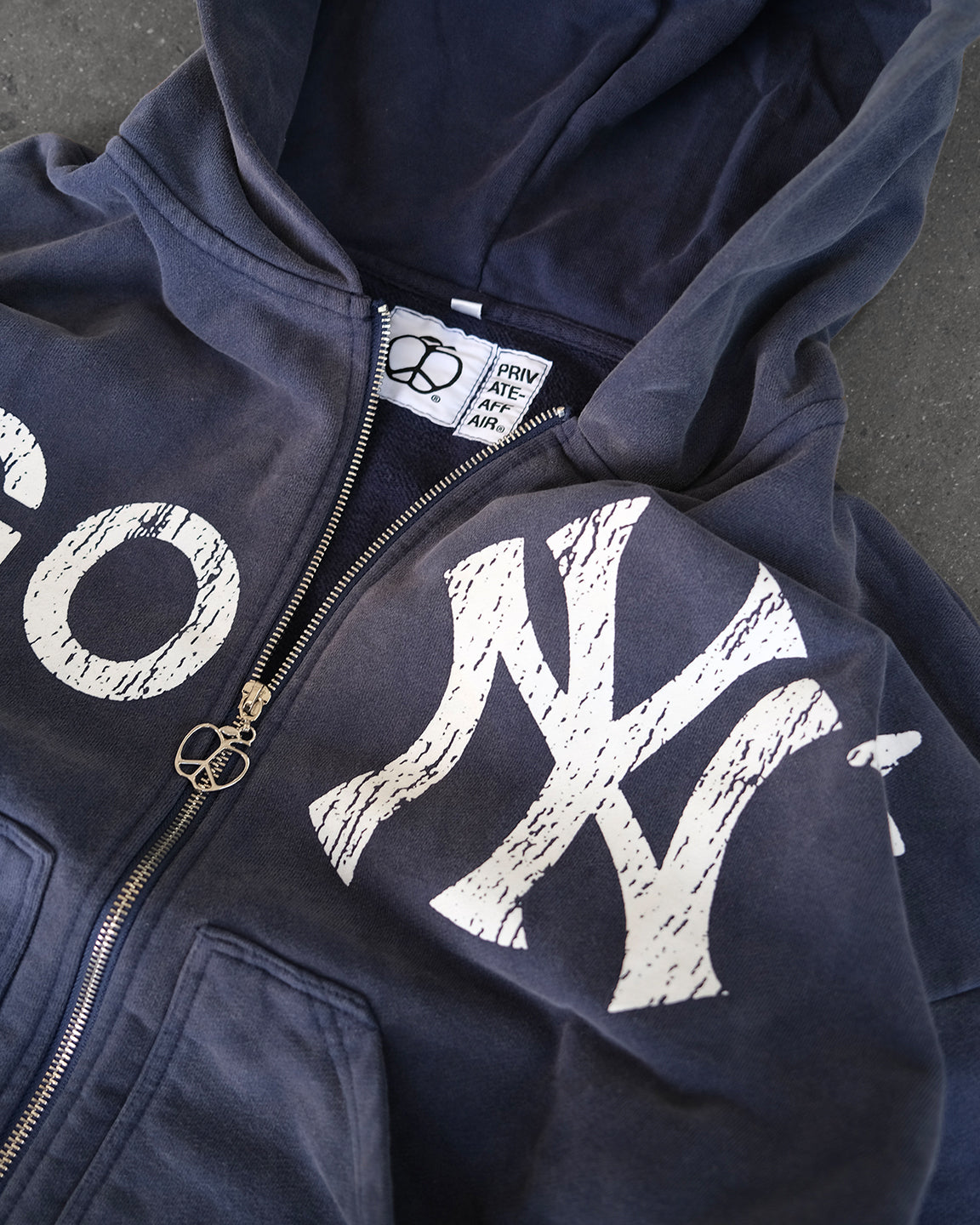 sunfade navy agony zip